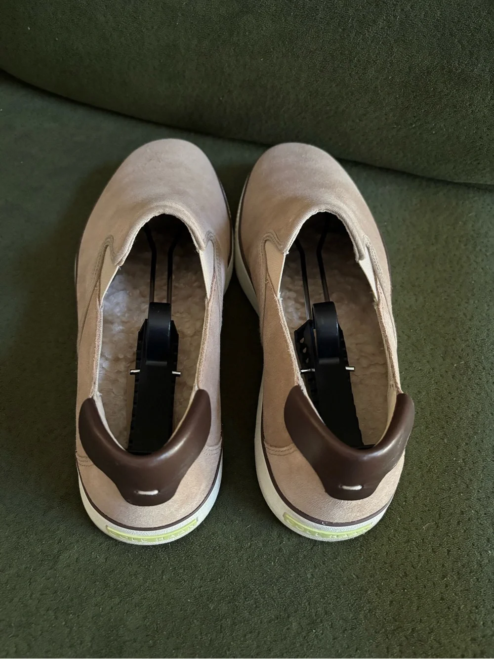 Men's Cole Haan Slip-On Casual Suede Sneakers in Beige